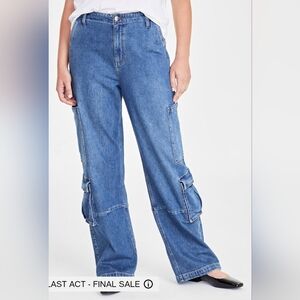 Blue Women's Cargo Jeans from Macy's on 34th